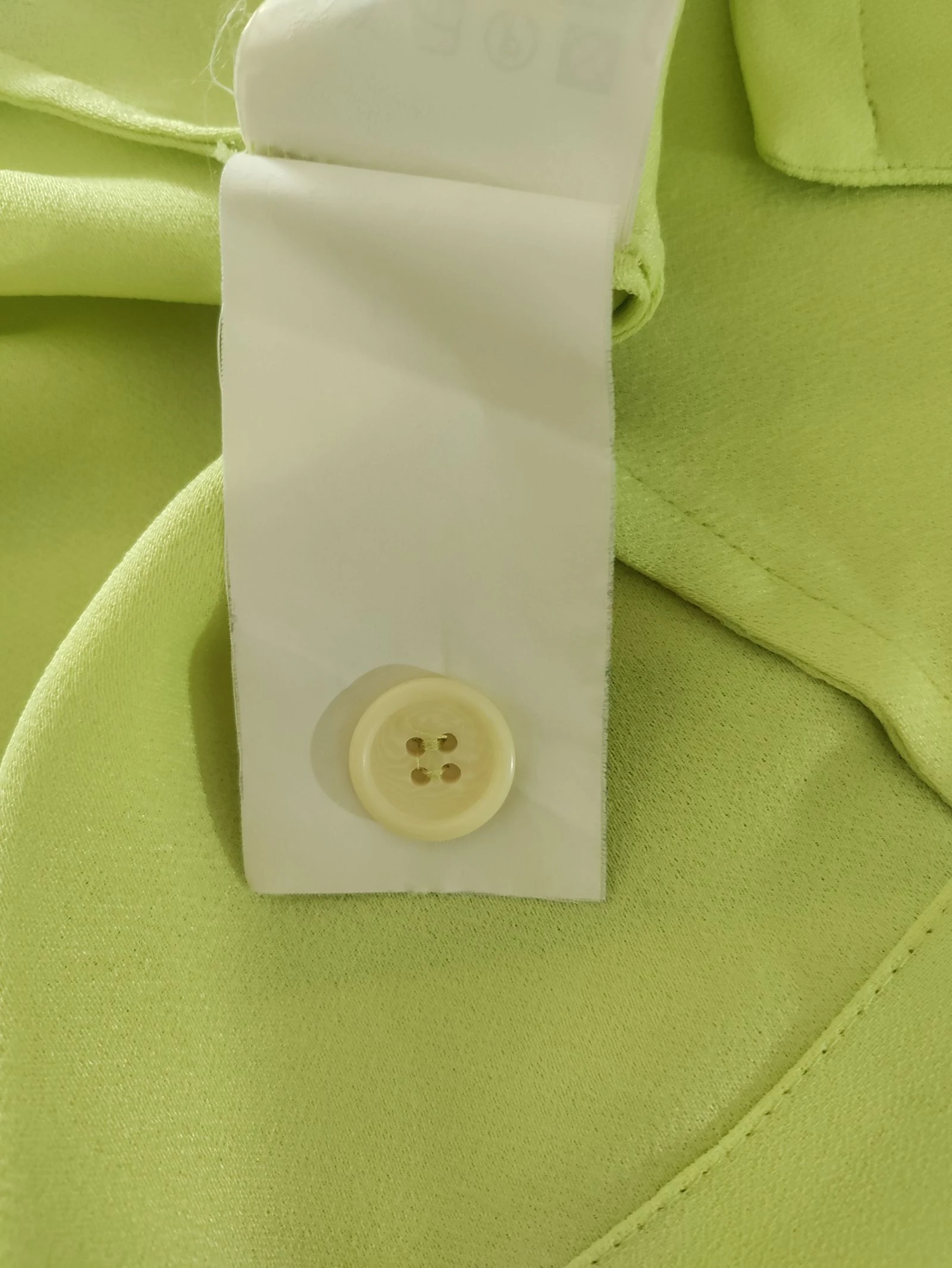 Camisa vintage Zara Classic Elements verde-limão | Eu 40 | Feita na Espanha | Y2K – photo 10